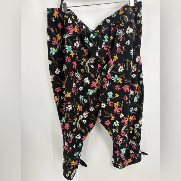 Lane Bryant floral boho summer print balloon parachute flowy pants size 22/24 - Picture 7 of 14